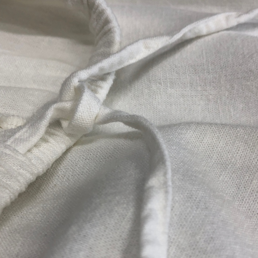 A New Day Linen Blend Wide Leg Pull On Pants with Drawstring Size Medium - Picture 6 of 8